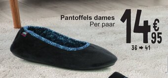 Cora Pantoffels dames Per paar 36-41 aanbieding