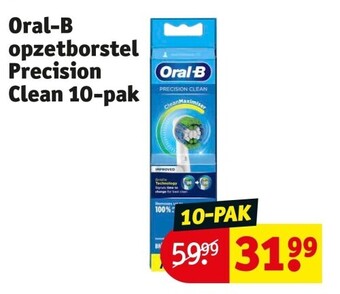 Kruidvat Oral-b opzetborstel precision clean 10-pak aanbieding