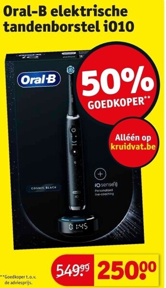 Kruidvat Oral-b elektrische tandenborstel io10 aanbieding