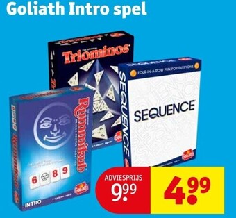Kruidvat Goliath intro spel aanbieding