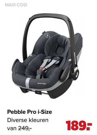 Baby-Dump Pebble pro i-size aanbieding