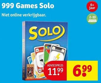 Kruidvat 999 games solo aanbieding