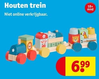 Kruidvat Houten trein aanbieding