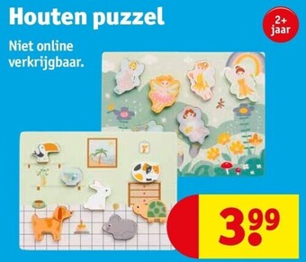 Kruidvat Houten puzzel aanbieding