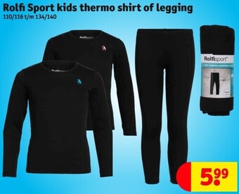 Kruidvat Rolfi sport kids thermo shirt of legging aanbieding