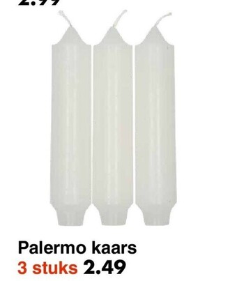 Wibra Palermo kaars aanbieding