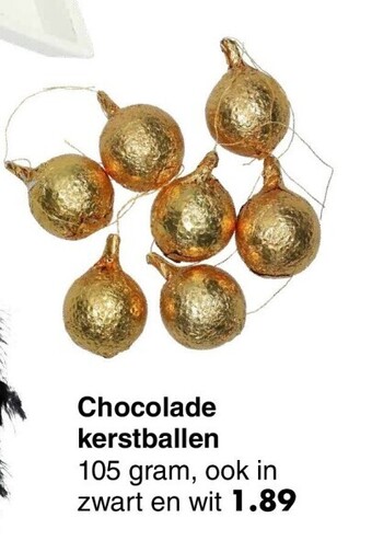 Wibra Chocolade kerstballen aanbieding