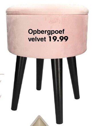 Opbergpoef velvet