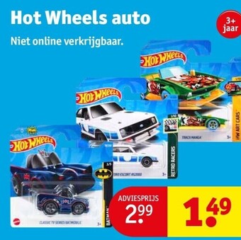 Kruidvat Hot wheels auto aanbieding