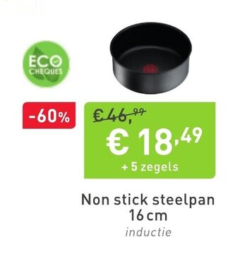 Cora Non stick steelpan 16 cm aanbieding
