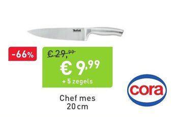 Cora Chef mes 20 cm aanbieding