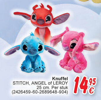 Cora Knuffel STITCH, ANGEL of LEROY 25 cm aanbieding