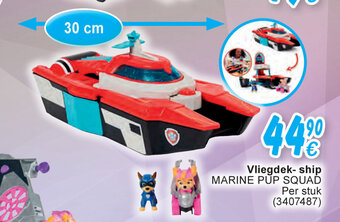 Cora Vliegdek- ship MARINE PUP SQUAD 30 cm aanbieding