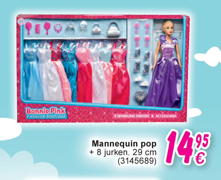 Mannequin pop 29 cm promotie bij Cora