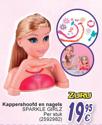 Cora Kappershoofd en nagels SPARKLE GIRLZ aanbieding