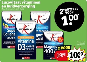Kruidvat Lucovitaal vitaminen en huidverzorging aanbieding