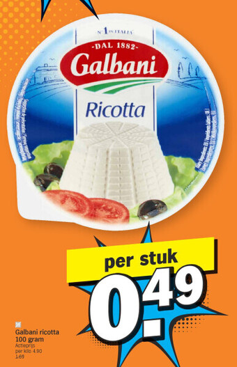 Albert Heijn Galbani ricotta 100 gram aanbieding
