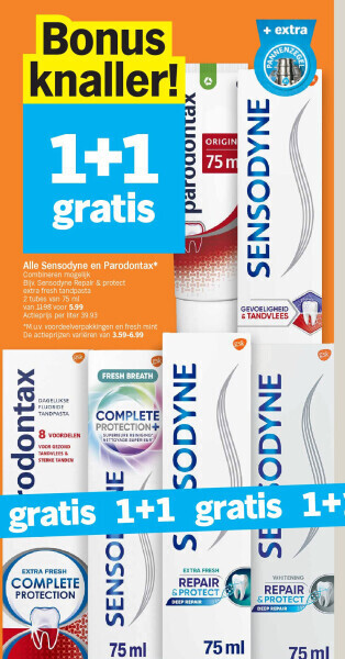 Albert Heijn Alle sensodyne en parodontax aanbieding