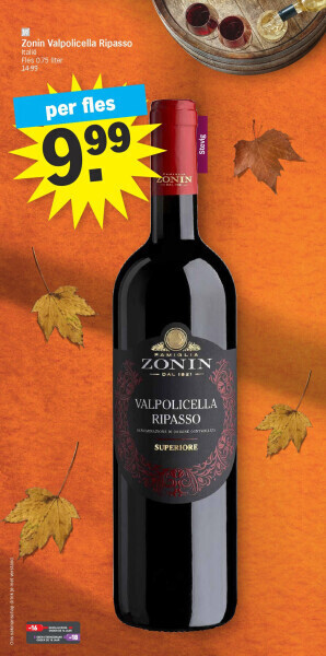 Albert Heijn Zonin valpolicella ripasso aanbieding