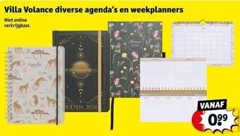 Kruidvat Villa volance diverse agenda’s en weekplanners aanbieding
