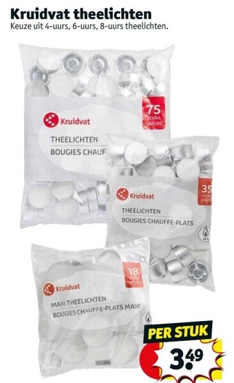 Kruidvat Kruidvat theelichten aanbieding