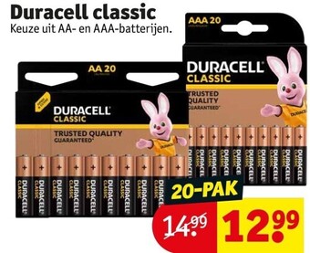 Kruidvat Duracell classic 20-PAK aanbieding