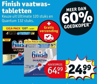Kruidvat Finish vaatwastabletten aanbieding