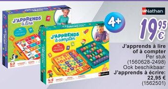 Cora J'apprends à lire of à compter aanbieding