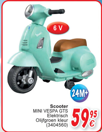 Cora Scooter MINI VESPA GTS Elektrisch Olijfgroen kleur aanbieding