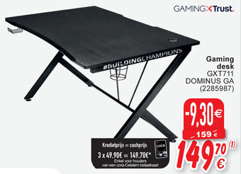 Cora Gaming desk GXT711 DOMINUS GA aanbieding