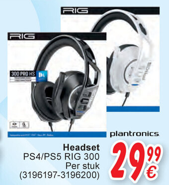 Cora Headset PS4/PS5 RIG 300 aanbieding