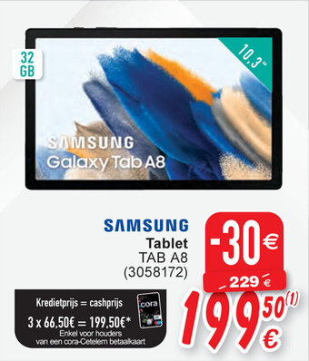 Cora SAMSUNG Galaxy Tab A8 aanbieding