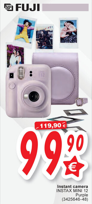Cora Instant camera INSTAX MINI 12 Purple aanbieding