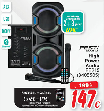 High Power Audio FB215