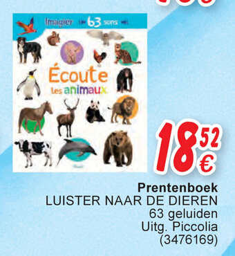 Cora Prentenboek LUISTER NAAR DE DIEREN 63 geluiden aanbieding