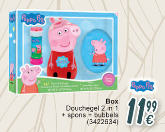 Cora Box Douchegel 2 in 1 + spons + bubbels aanbieding
