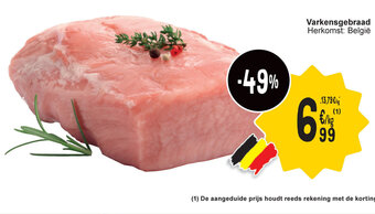 Cora Varkensgebraad aanbieding