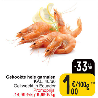 Cora Gekookte hele garnalen aanbieding