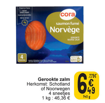 Cora Gerookte zalm aanbieding
