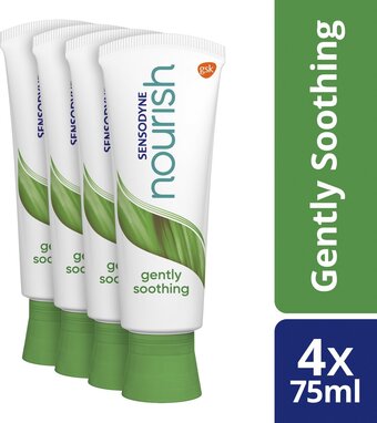 Bol.com Sensodyne nourish gently soothing tandpasta 4x75 ml aanbieding