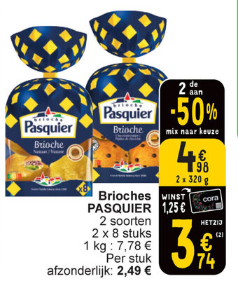 Cora Brioches PASQUIER aanbieding