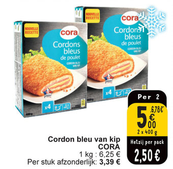 Cora Cordon bleu van kip aanbieding