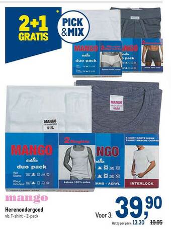 Makro Mango Herenondergoed aanbieding