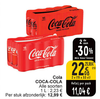 Cora COCA-COLA aanbieding