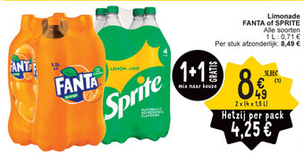 Cora Limonade FANTA of SPRITE aanbieding