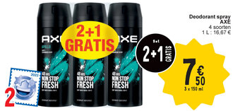 Cora Deodorant spray AXE aanbieding