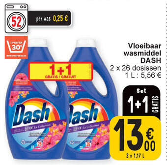 Cora Vloeibaar wasmiddel DASH aanbieding