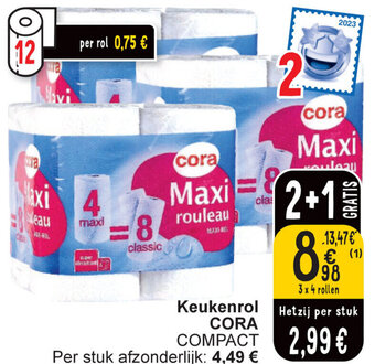 Cora Keukenrol aanbieding