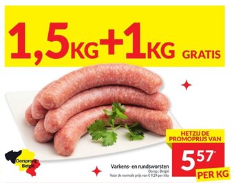 Intermarché Varkens- en rundsworsten aanbieding