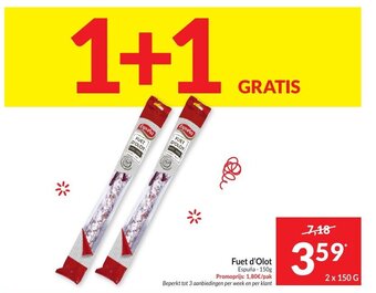 Intermarché Fuet d'Olot aanbieding